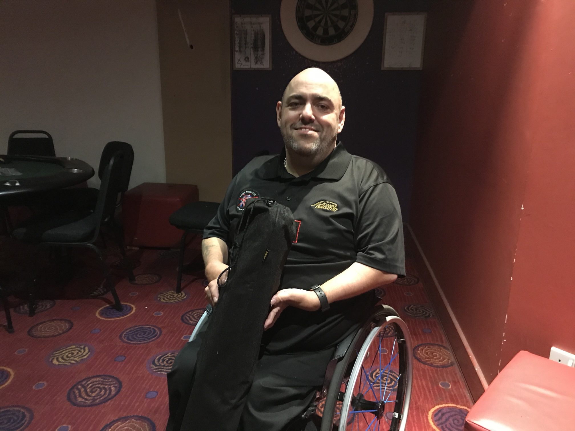 Roy Kimberley with Predator Sneaky Pete cue for no3 in rankings